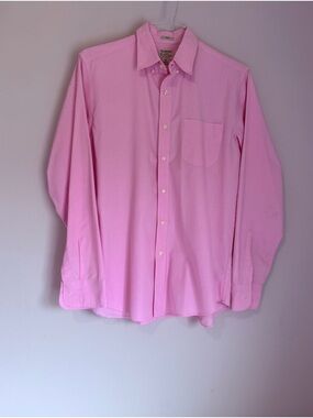 J. Crew Men’s Slim Fit  Organic Cotton Pink Button-Down Long Sleeve Dress Shirt
